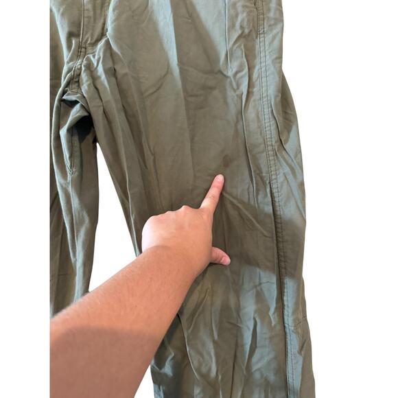 Wrangler Outdoor Performance Pants Mens 36x34 Khaki Stretch Hiking Nylon Cotton - Picture 4 of 8